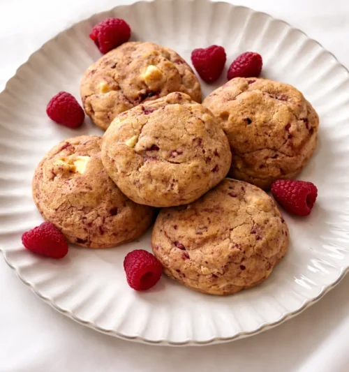 Raspberries and Cream Cookies